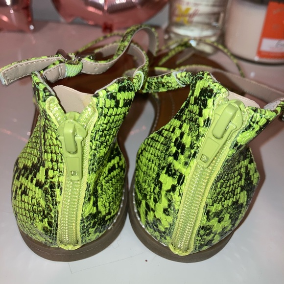 Mix No. 6 Neon Snake Print sandals - Picture 3 of 4